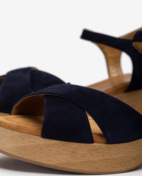 Unisa 02B0125 sandaal met kruisband vrouwen blauw
