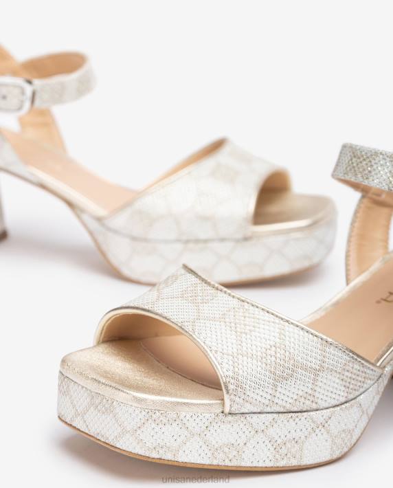 Unisa 02B0214 sandaal met hak en plateauzool vrouwen bevallig