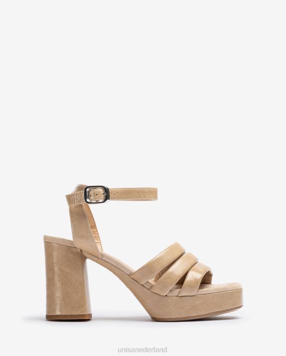 Unisa 02B0321 leren sandaal met gesp vrouwen mode