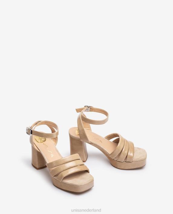 Unisa 02B0321 leren sandaal met gesp vrouwen mode