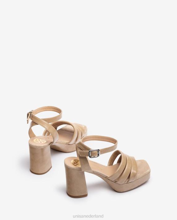 Unisa 02B0321 leren sandaal met gesp vrouwen mode