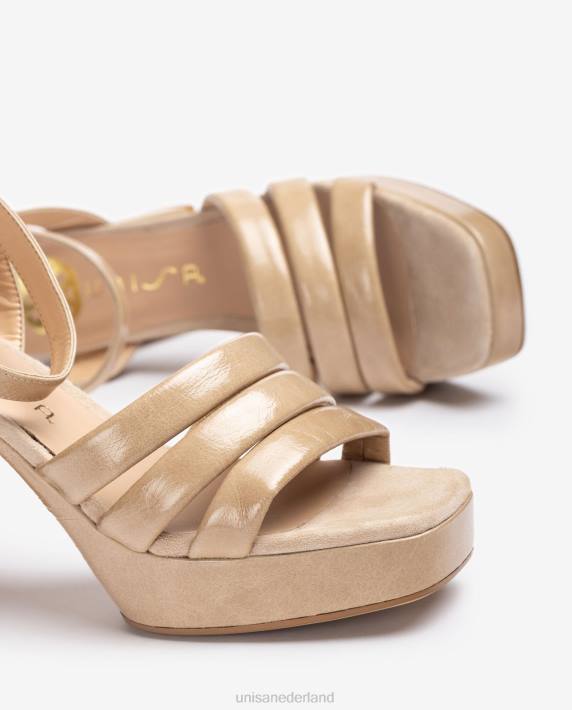 Unisa 02B0321 leren sandaal met gesp vrouwen mode