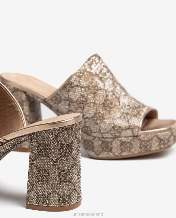 Unisa 02B0355 Sandalen van stof met vierkante neus vrouwen mode