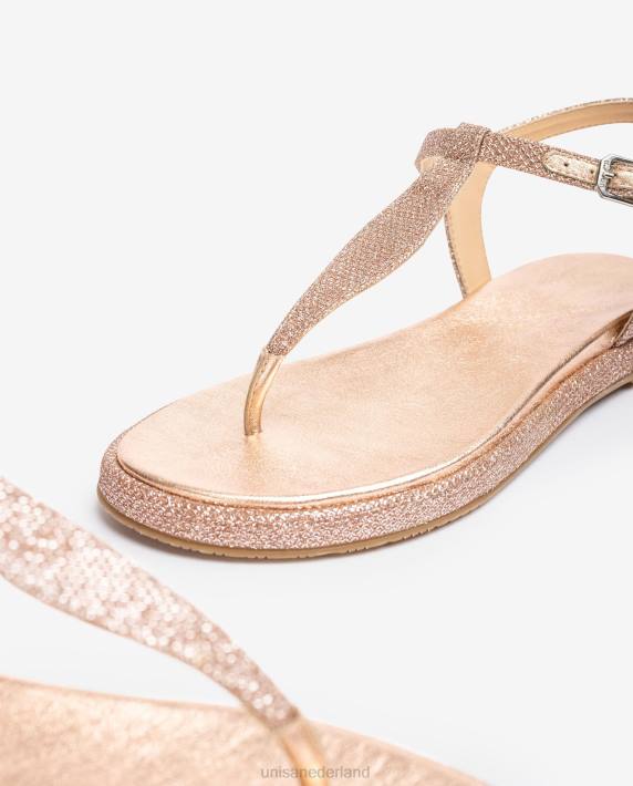 Unisa 02B028 Teenslipper van glanzende stof vrouwen roze