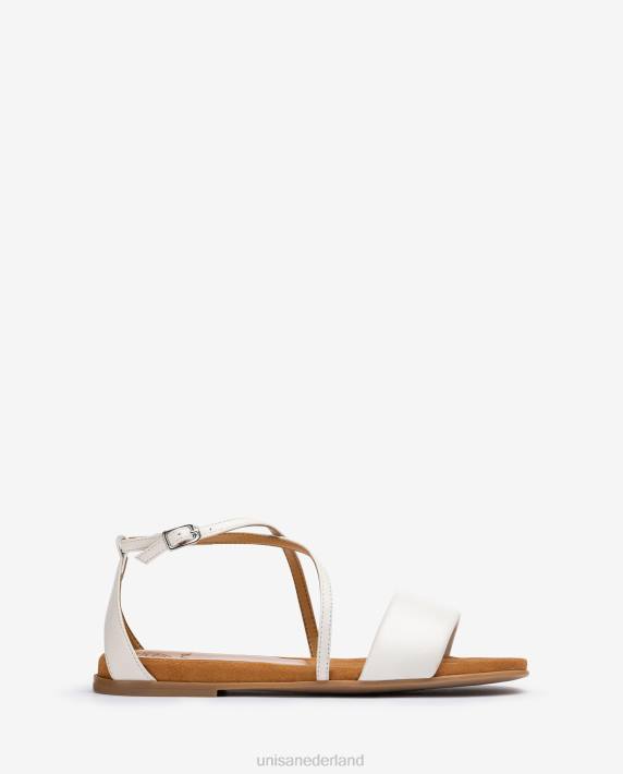 Unisa 02B0350 platte leren sandaal vrouwen mode