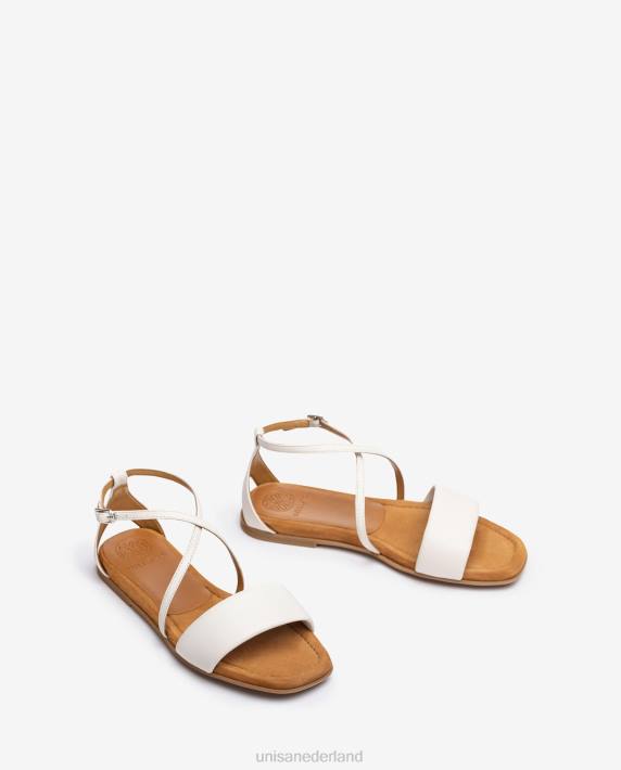 Unisa 02B0350 platte leren sandaal vrouwen mode