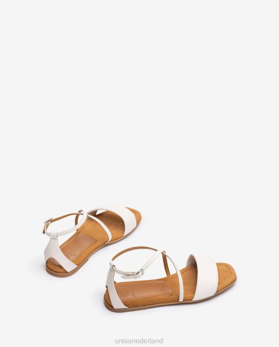 Unisa 02B0350 platte leren sandaal vrouwen mode