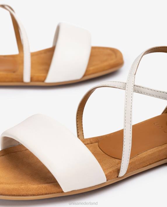 Unisa 02B0350 platte leren sandaal vrouwen mode