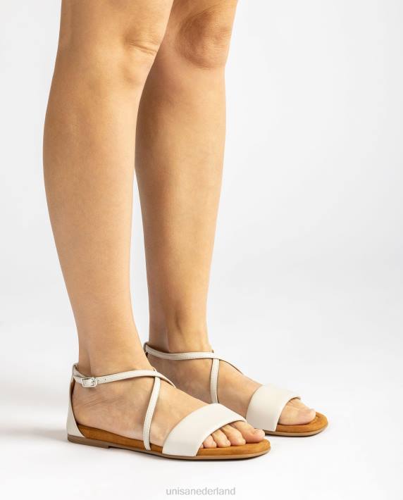 Unisa 02B0350 platte leren sandaal vrouwen mode