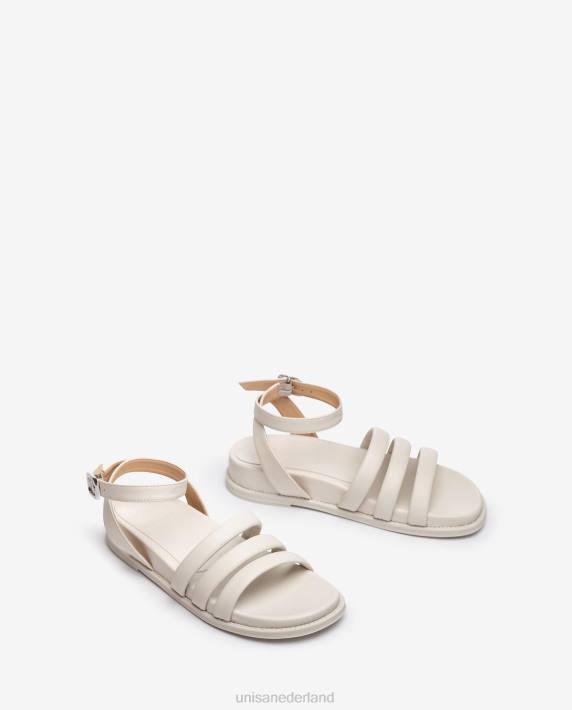 Unisa 02B0358 sandaal met bijpassende zool vrouwen wit