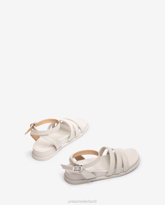 Unisa 02B0358 sandaal met bijpassende zool vrouwen wit