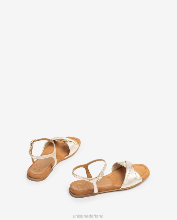 Unisa 02B043 sandaal met gewatteerd bovenwerk vrouwen mode