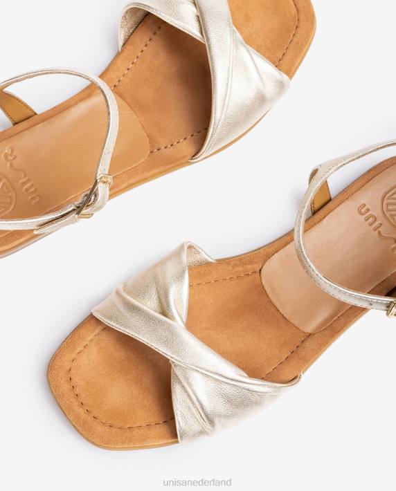 Unisa 02B043 sandaal met gewatteerd bovenwerk vrouwen mode