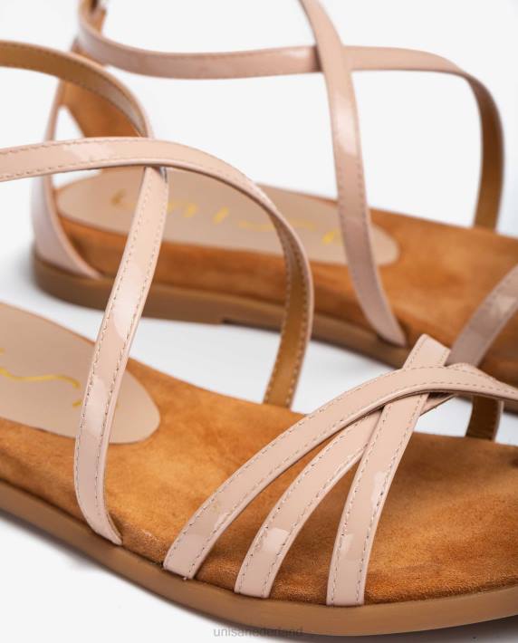 Unisa 02B0446 lakleren platte sandalen vrouwen roze