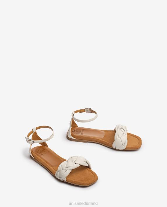 Unisa 02B0448 sandaal met een gevlochten vamp vrouwen mode