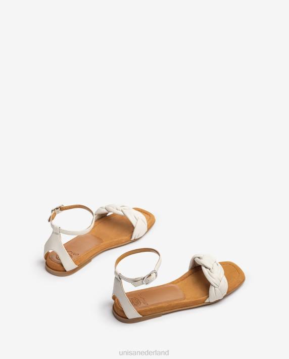 Unisa 02B0448 sandaal met een gevlochten vamp vrouwen mode