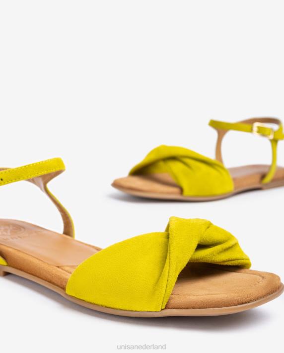 Unisa 02B044 sandaal met gewatteerd bovenwerk vrouwen bevallig