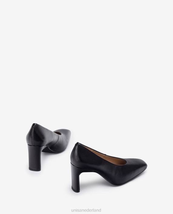 Unisa 02B01307 pomp met een gesloten bovenleiding vrouwen zwart