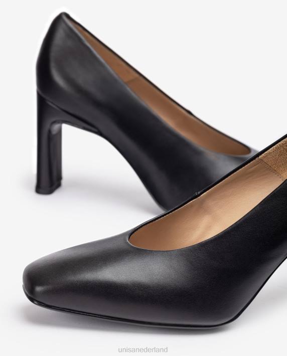 Unisa 02B01307 pomp met een gesloten bovenleiding vrouwen zwart