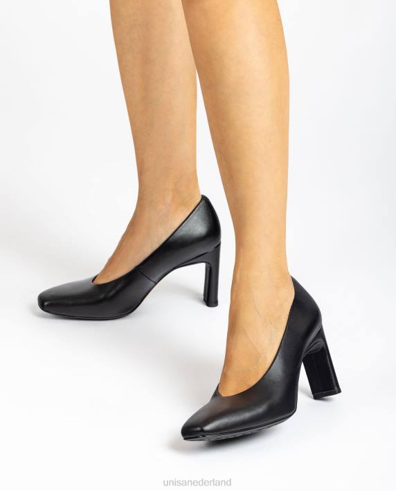 Unisa 02B01307 pomp met een gesloten bovenleiding vrouwen zwart