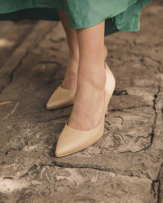 Unisa 02B01326 pomp gemaakt in raffia vrouwen bruin