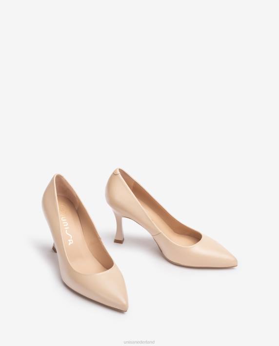 Unisa 02B0551 pomp met spitse neus vrouwen beige