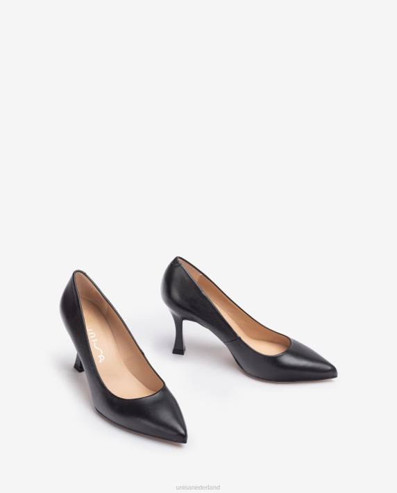 Unisa 02B0555 pomp met spitse neus vrouwen zwart