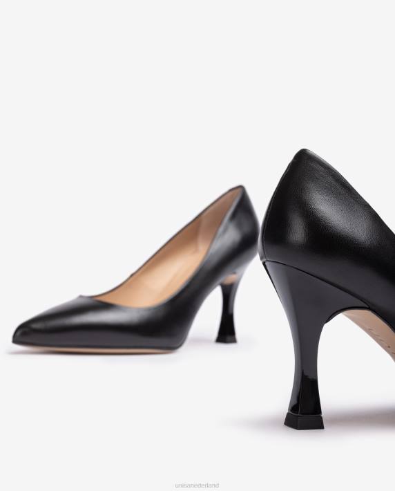 Unisa 02B0555 pomp met spitse neus vrouwen zwart