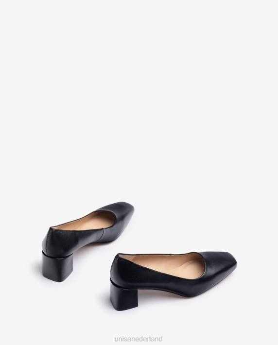 Unisa 02B0556 pump met brede hak vrouwen zwart