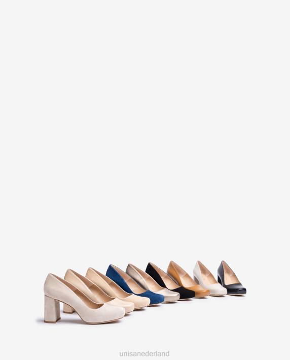 Unisa 02B0562 pump met vierkante neus en een plateau vrouwen blauw