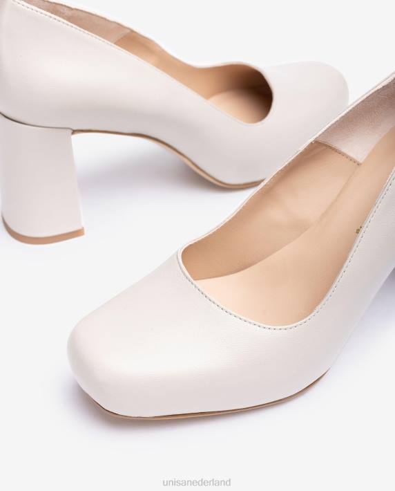 Unisa 02B0565 pump met vierkante neus en een plateau vrouwen beige