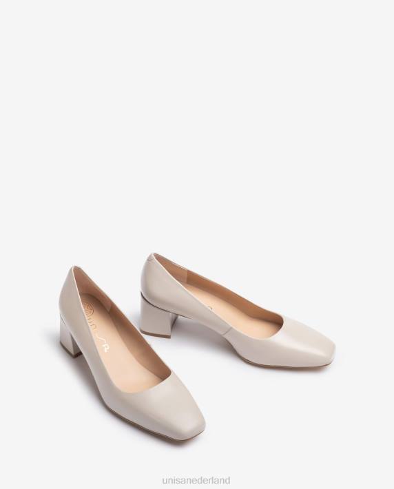 Unisa 02B0566 pump met brede hak vrouwen beige