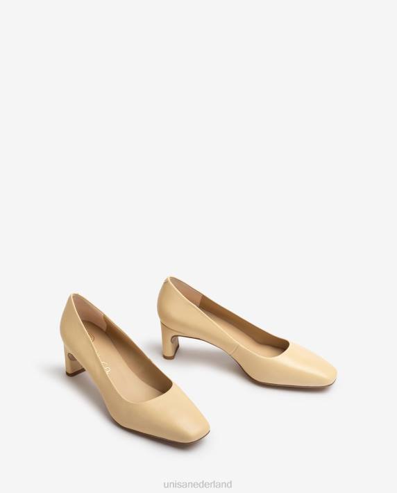 Unisa 02B0587 platte hielpomp vrouwen beige