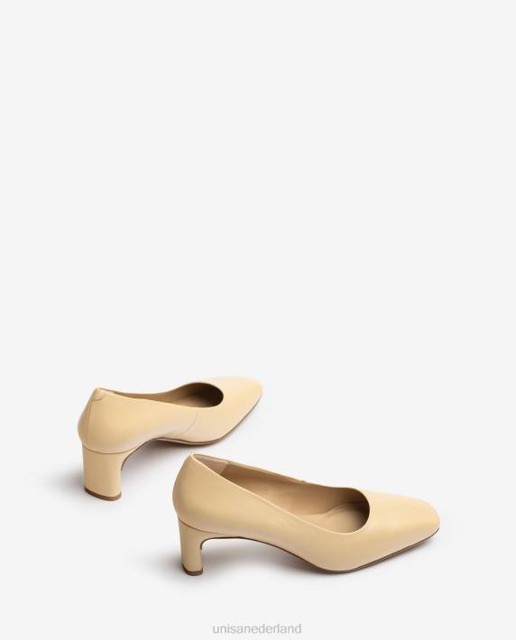 Unisa 02B0587 platte hielpomp vrouwen beige