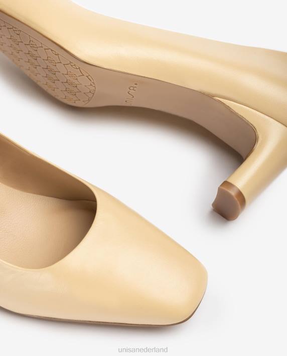 Unisa 02B0587 platte hielpomp vrouwen beige