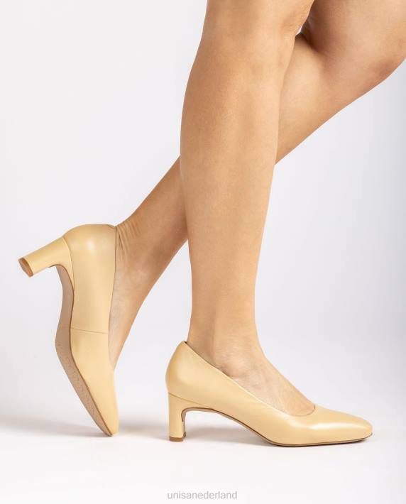 Unisa 02B0587 platte hielpomp vrouwen beige