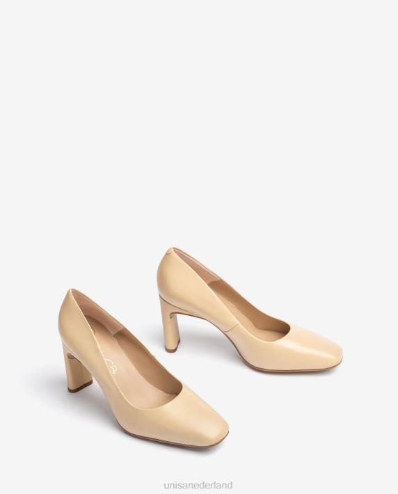 Unisa 02B0589 pumps met vierkante neus vrouwen beige