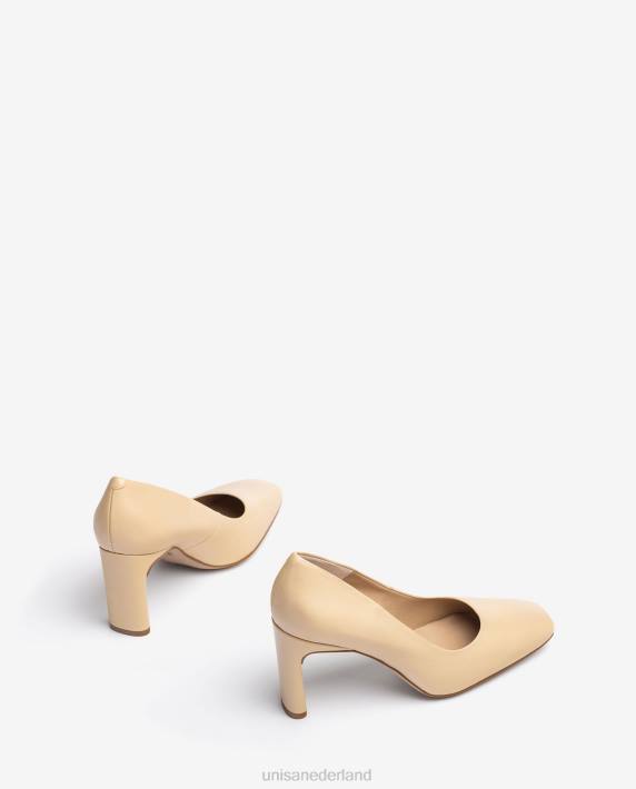 Unisa 02B0589 pumps met vierkante neus vrouwen beige
