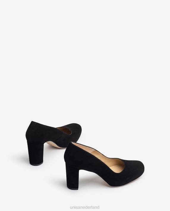 Unisa 02B0595 pumps met vierkante neus en plateau vrouwen zwart