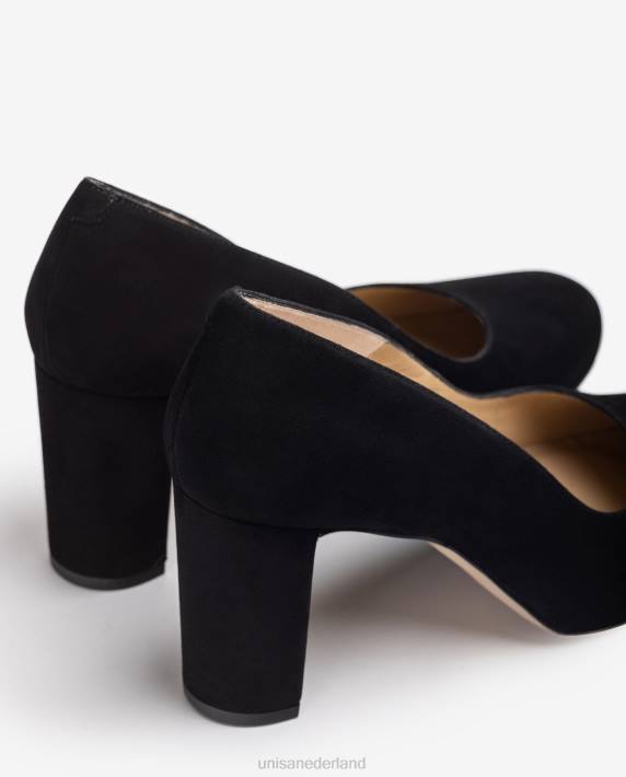 Unisa 02B0595 pumps met vierkante neus en plateau vrouwen zwart