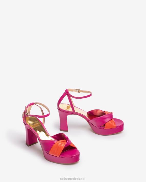 Unisa 02B01316 sandaal met gekruiste bandjes vrouwen bevallig