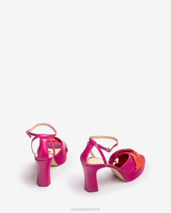 Unisa 02B01316 sandaal met gekruiste bandjes vrouwen bevallig