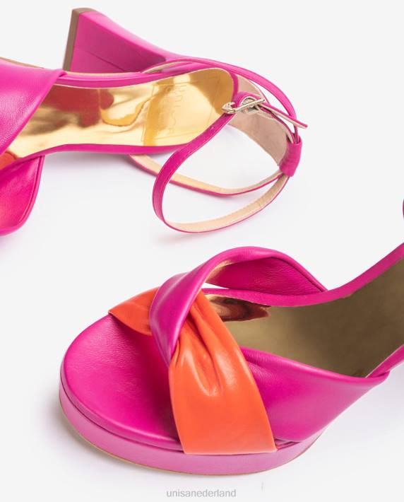 Unisa 02B01316 sandaal met gekruiste bandjes vrouwen bevallig