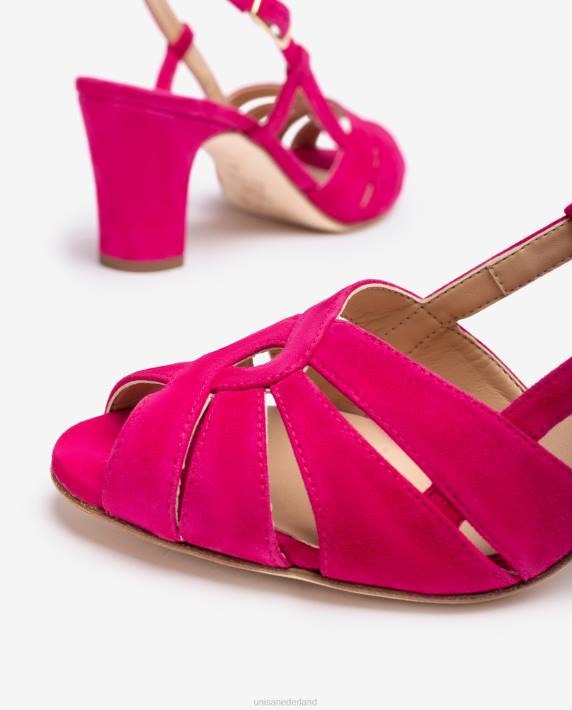 Unisa 02B0174 nette sandaal met een medium hak vrouwen roze