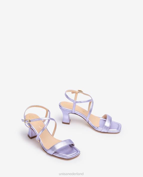 Unisa 02B0179 slimme sandaal met vierkante neus vrouwen lila