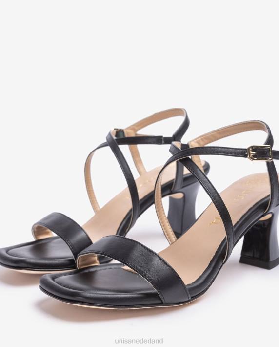 Unisa 02B0181 slimme sandaal met vierkante neus vrouwen zwart