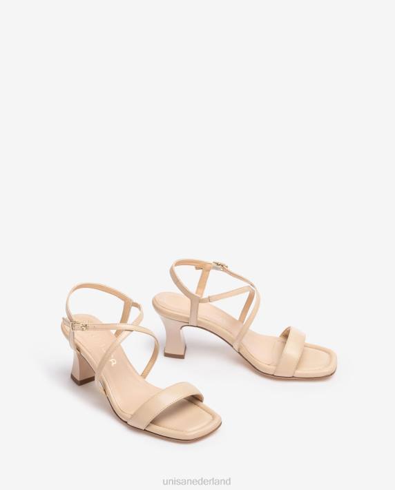 Unisa 02B0182 slimme sandaal met vierkante neus vrouwen beige