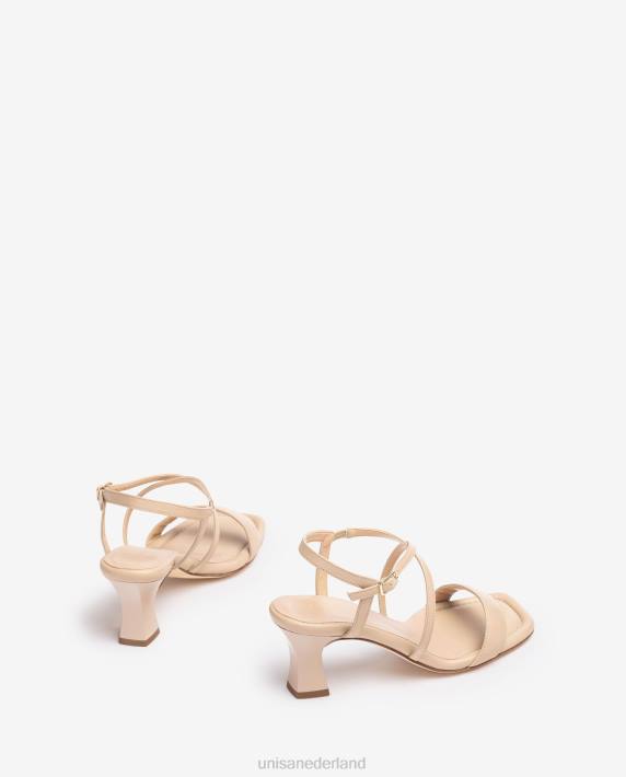 Unisa 02B0182 slimme sandaal met vierkante neus vrouwen beige