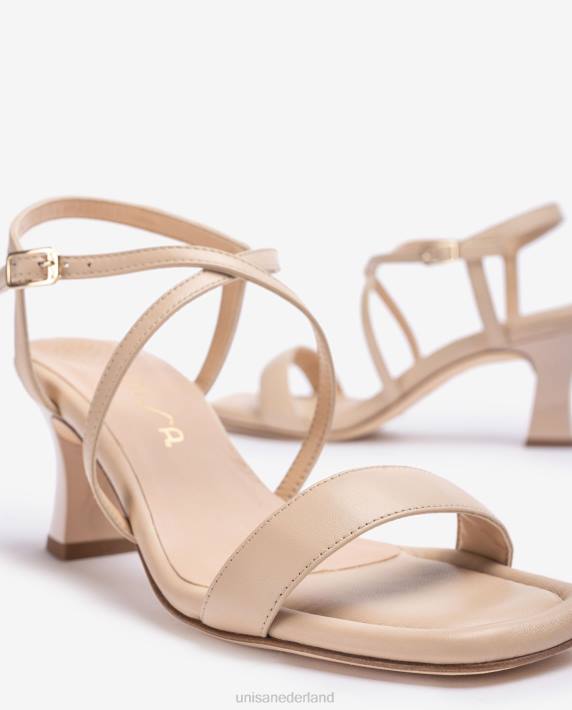 Unisa 02B0182 slimme sandaal met vierkante neus vrouwen beige