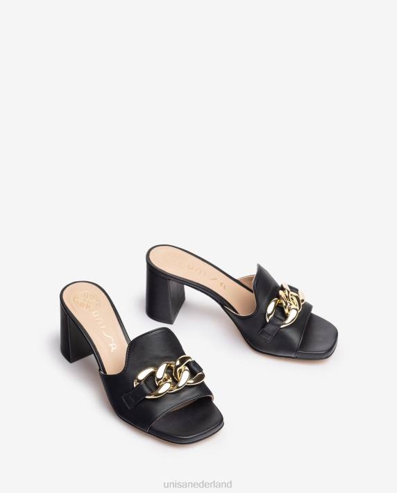 Unisa 02B0187 muilezel met een ketting vrouwen zwart